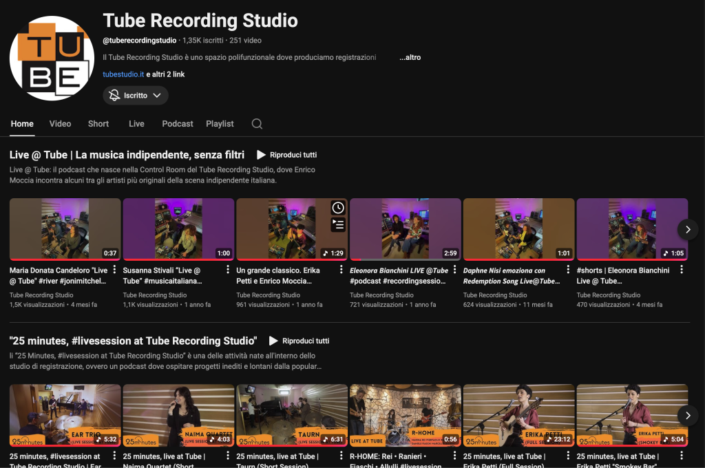 You Tube Tube Recording